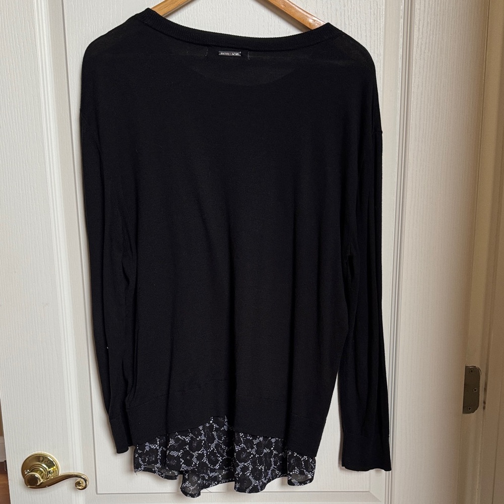 Michael Kors Black Sweater With Python Accent Blo… - image 5